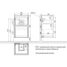 Тумба LEMARK COMBI 45 см под раковину, подвесная/напольная, 2 ящика, планки-чёрный; корпус/фасад белый глянец LM03C45T-black
